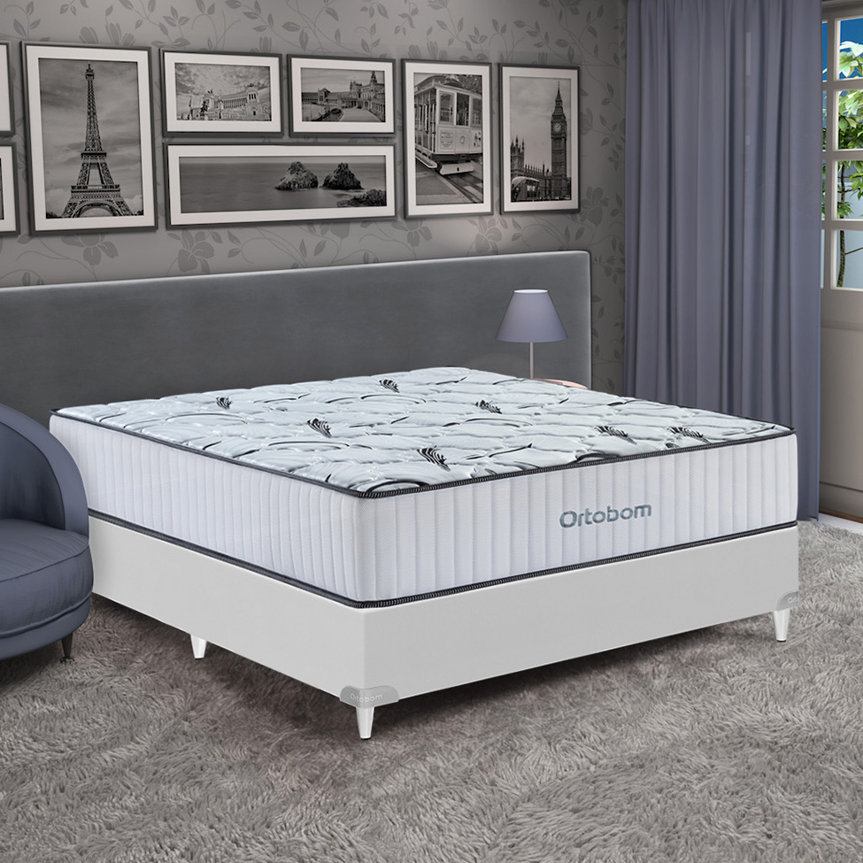 Colchão Casal Highfoam com Espuma HR 45 (28x138x188) Branco