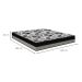 Colchão Casal ISO Dupla Face (20x138x188) Cinza e Preto