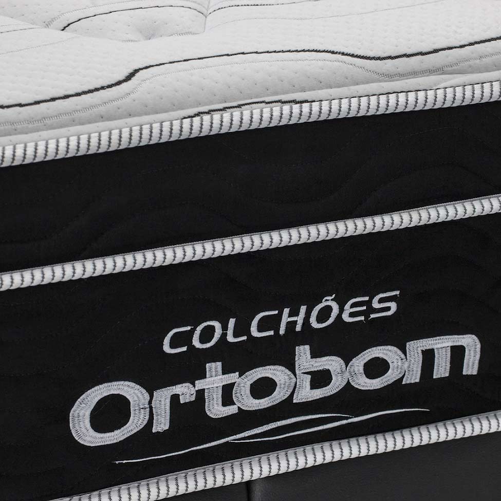 Colchão Casal Molas Ensacada Elegant Superpocket (28x138x188) Preto