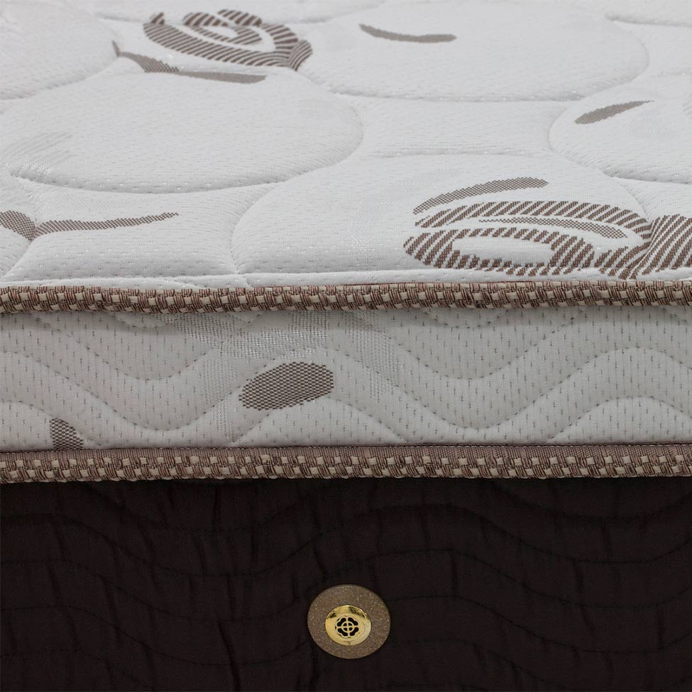Colchão Casal Molas Ensacada Sleep King (32x138x188) Marrom