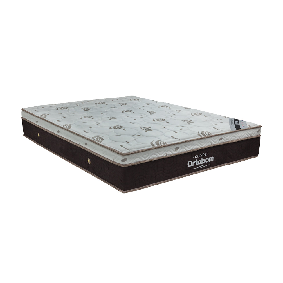 Colchão Casal Molas Ensacada Sleep King (32x138x188) Marrom