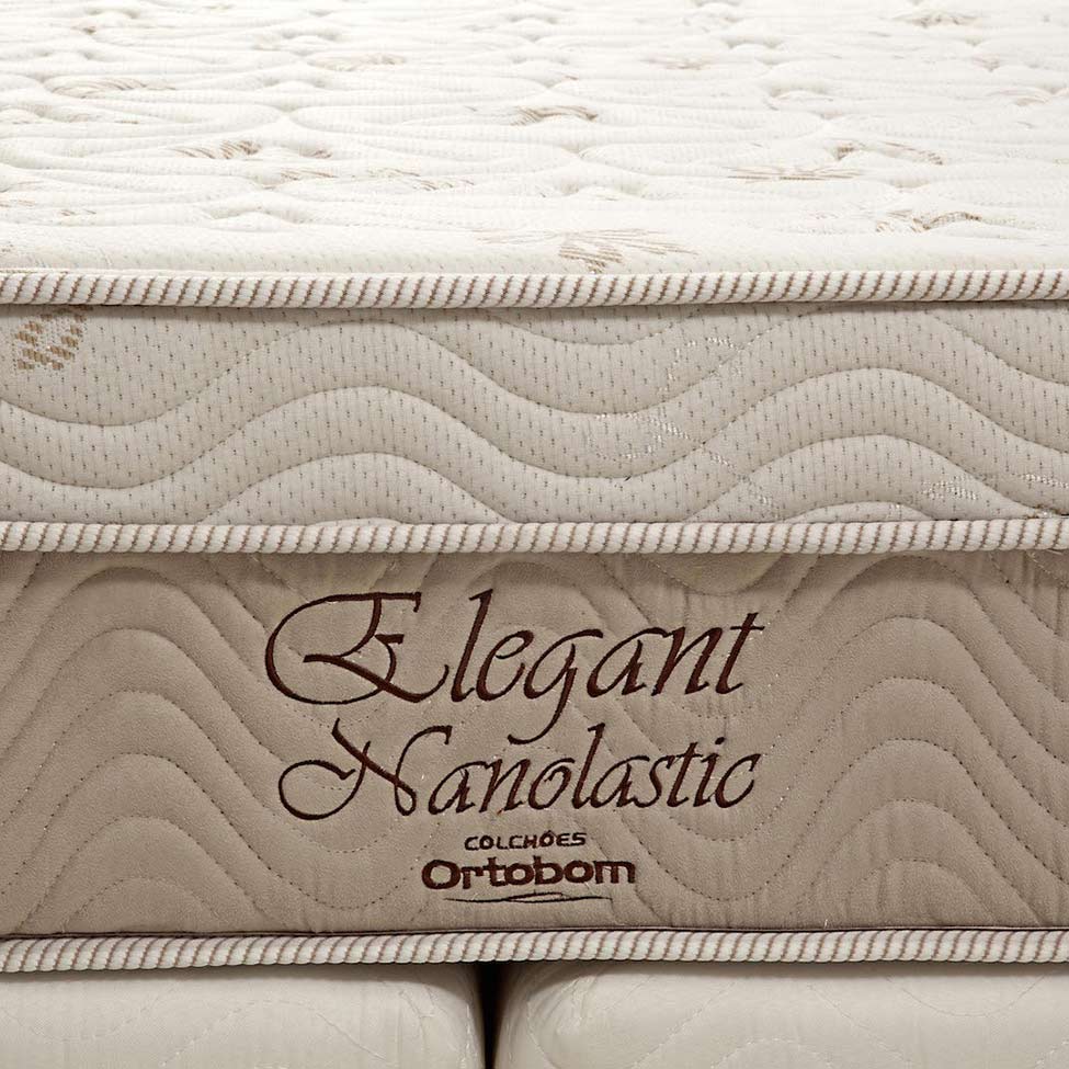 Colchão Casal Molas Nanolastic Elegant (27x138x188) Bege