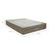 Colchão Casal Viscomemory com Espuma Viscoelástica D60 (28x138x188) Bege