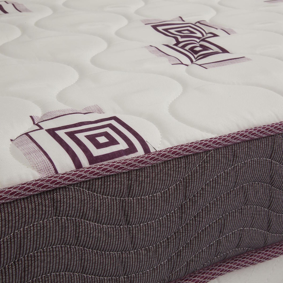 Colchão Casal de Espuma D28 Light (14x138x188) Grafite e Bordô