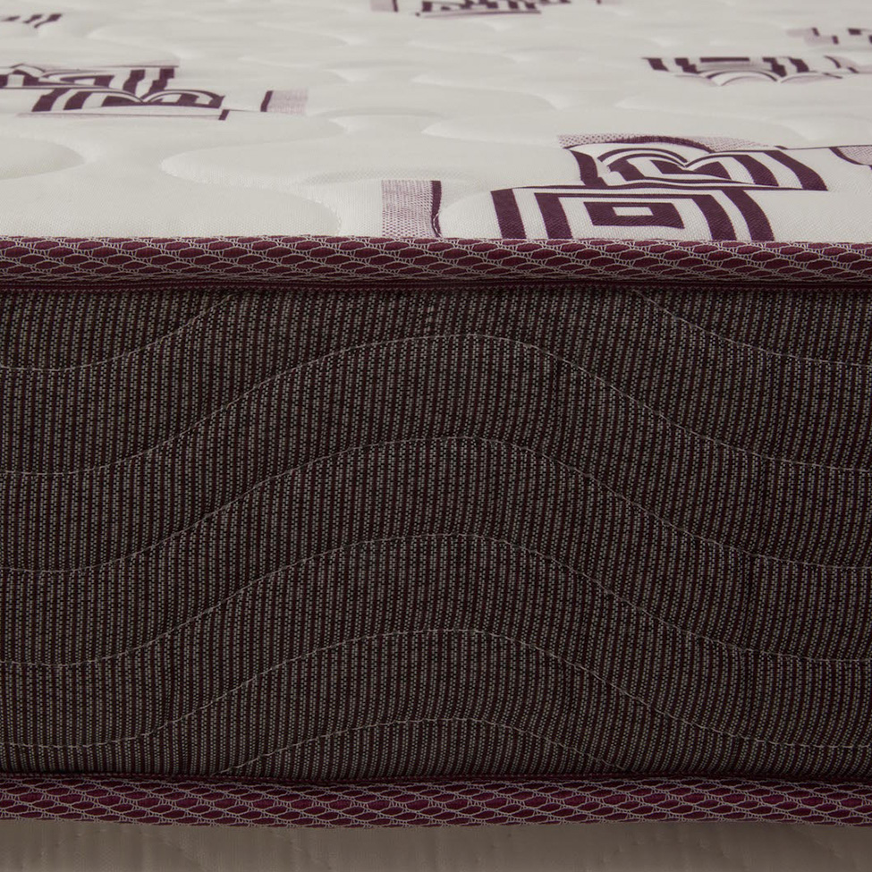 Colchão Casal de Espuma D28 Light (14x138x188) Grafite e Bordô