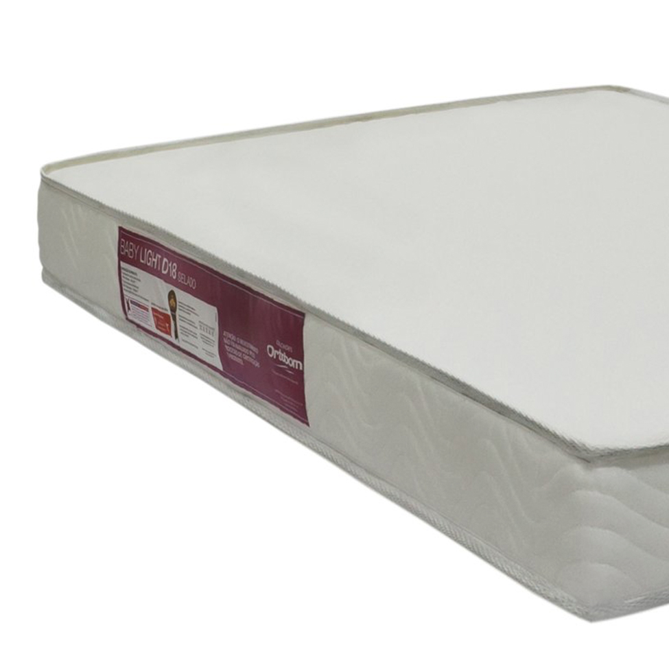 Colchão Infantil Baby Light com Espuma D18 (12x60x130) Branco
