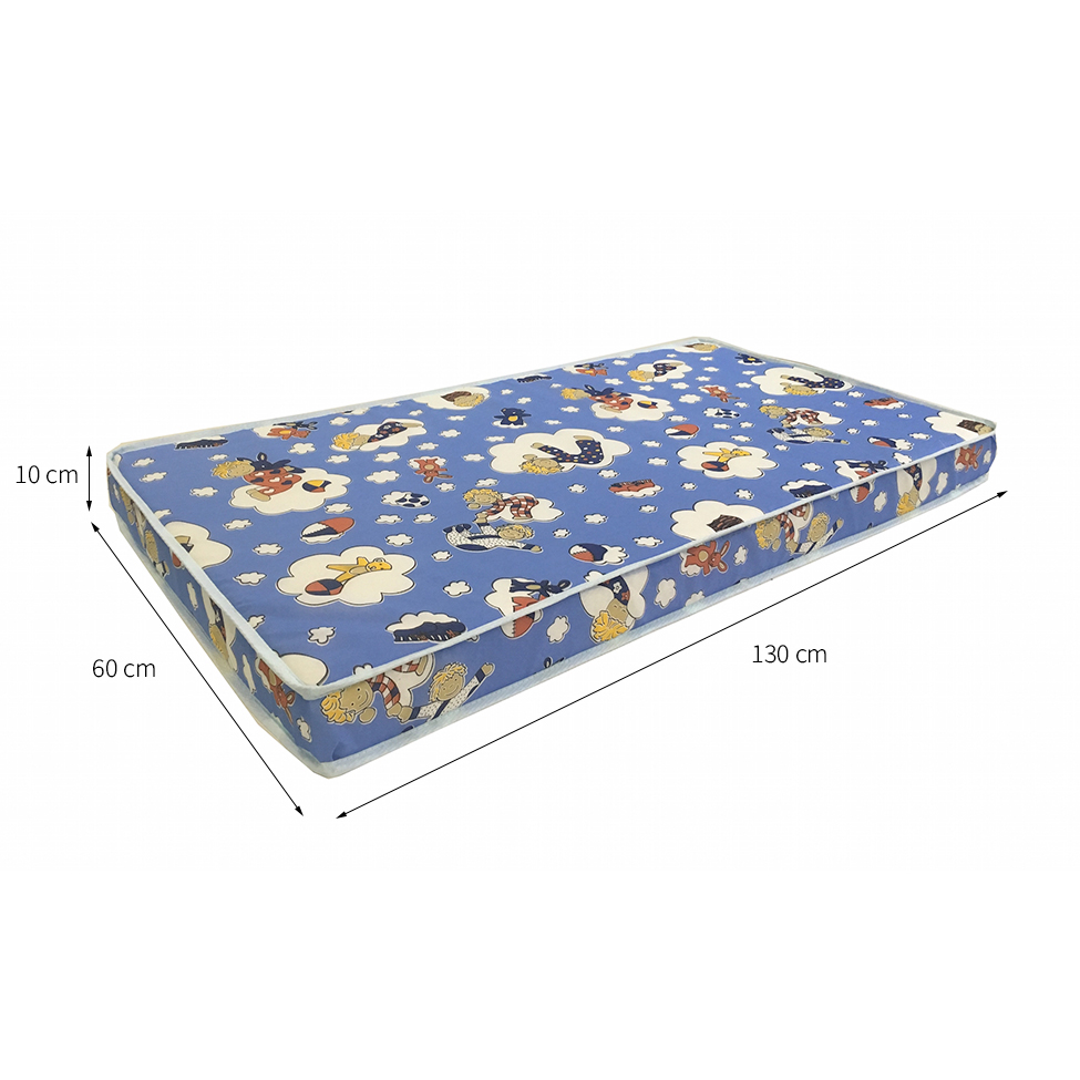 Colchão Infantil Baby Physical com Espuma D18 (10x60x130) Azul