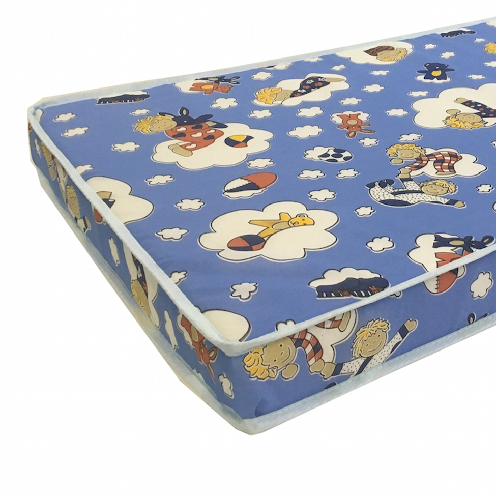 Colchão Infantil Baby Physical com Espuma D18 (10x60x130) Azul