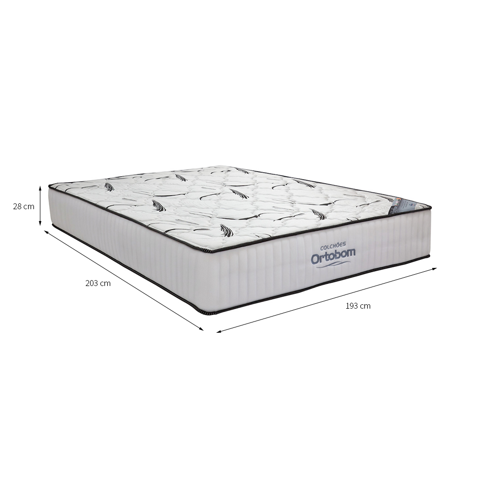 Colchão King Highfoam com Espuma HR 45 (28x193x203) Branco
