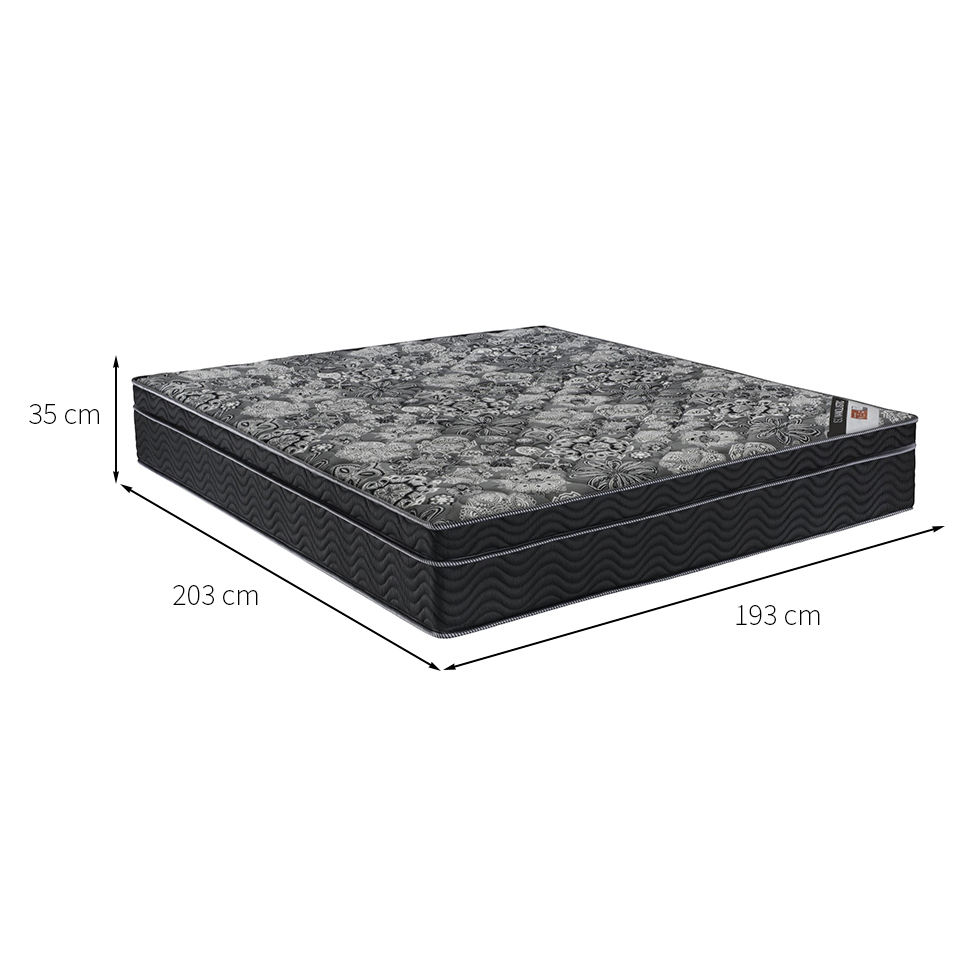 Colchão King ISO Mola Nanolastic (35x193x203) Preto