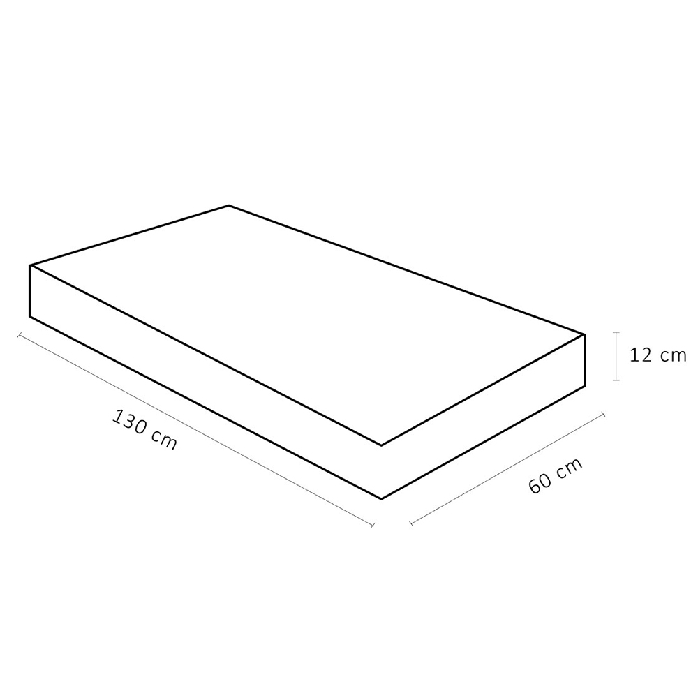 Colchão Para Berço 60x130x12 Espuma D18 Bordado Baby Light Branco - Ortobom