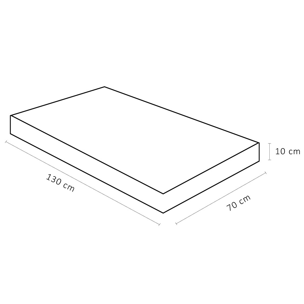 Colchão Para Berço 70x130x10 Espuma D18 Bordado Baby Physical Azul - Ortobom