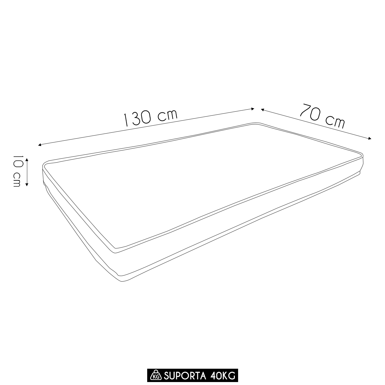 Colchão Para Berço Americano Baby Physical D18 70x130x10cm   - Ortobom
