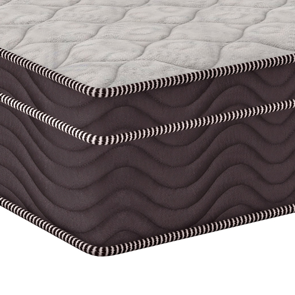 Colchão Queen Airtech D28 Ortopillow (28X158X198) Marrom e Branco