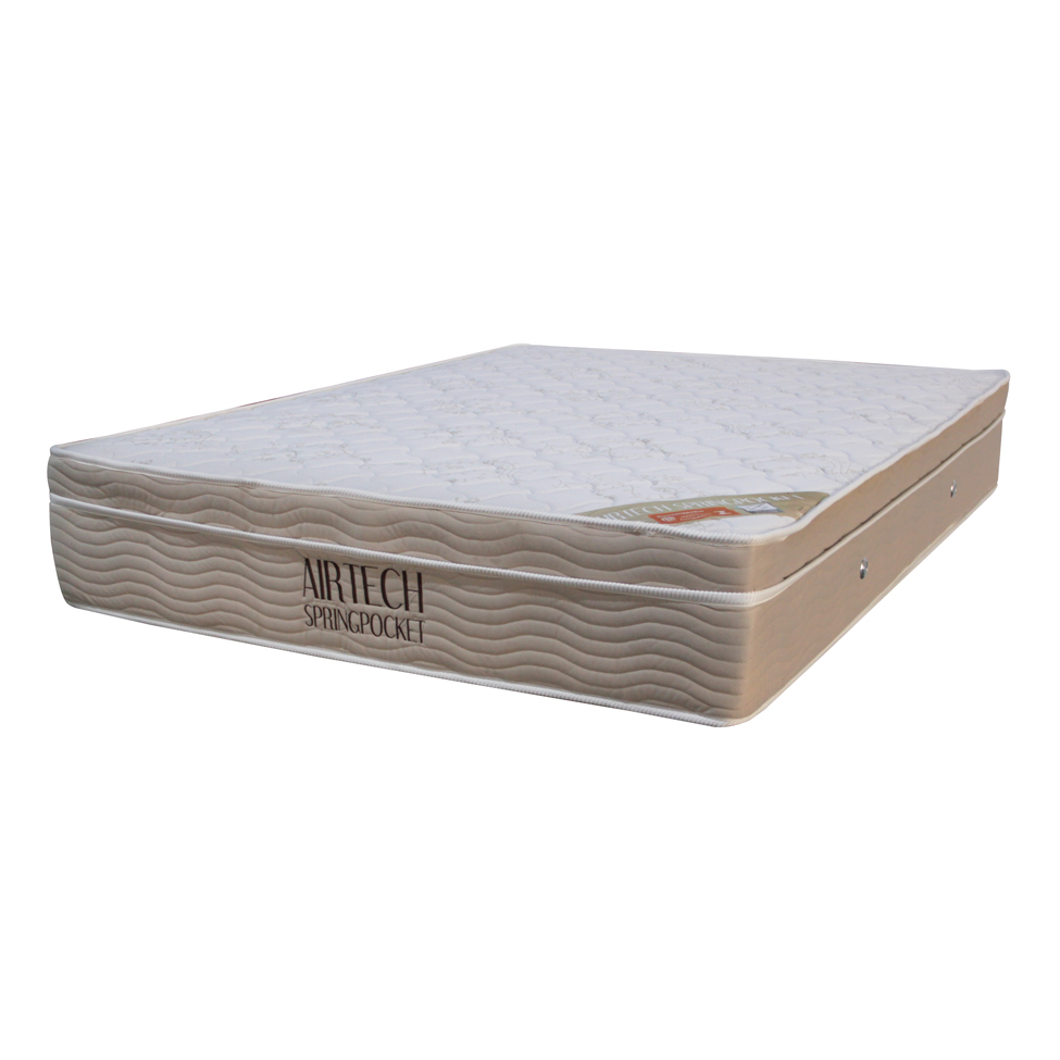 Colchão Queen Airtech Molas Ensacadas Superpocket (30x158x198) Bege