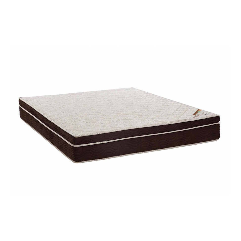 Colchão Queen Exclusive Ortopédico D26 (28x158x198) Branco e Marrom