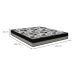 Colchão Queen ISO Dupla Face (20x158x198) Cinza e Preto
