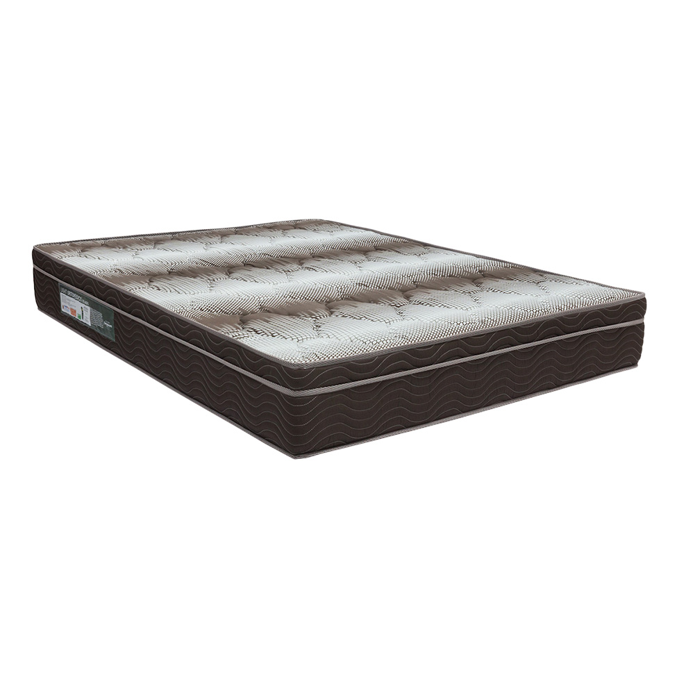 Colchão Queen Light Ortopédico D26 (24x158x198) Branco e Marrom
