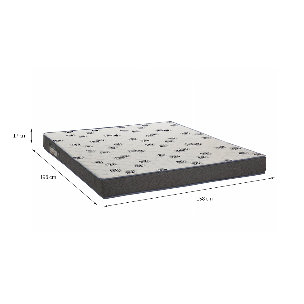 Colchão Queen Light com Espuma D33 (17x158x198) Azul