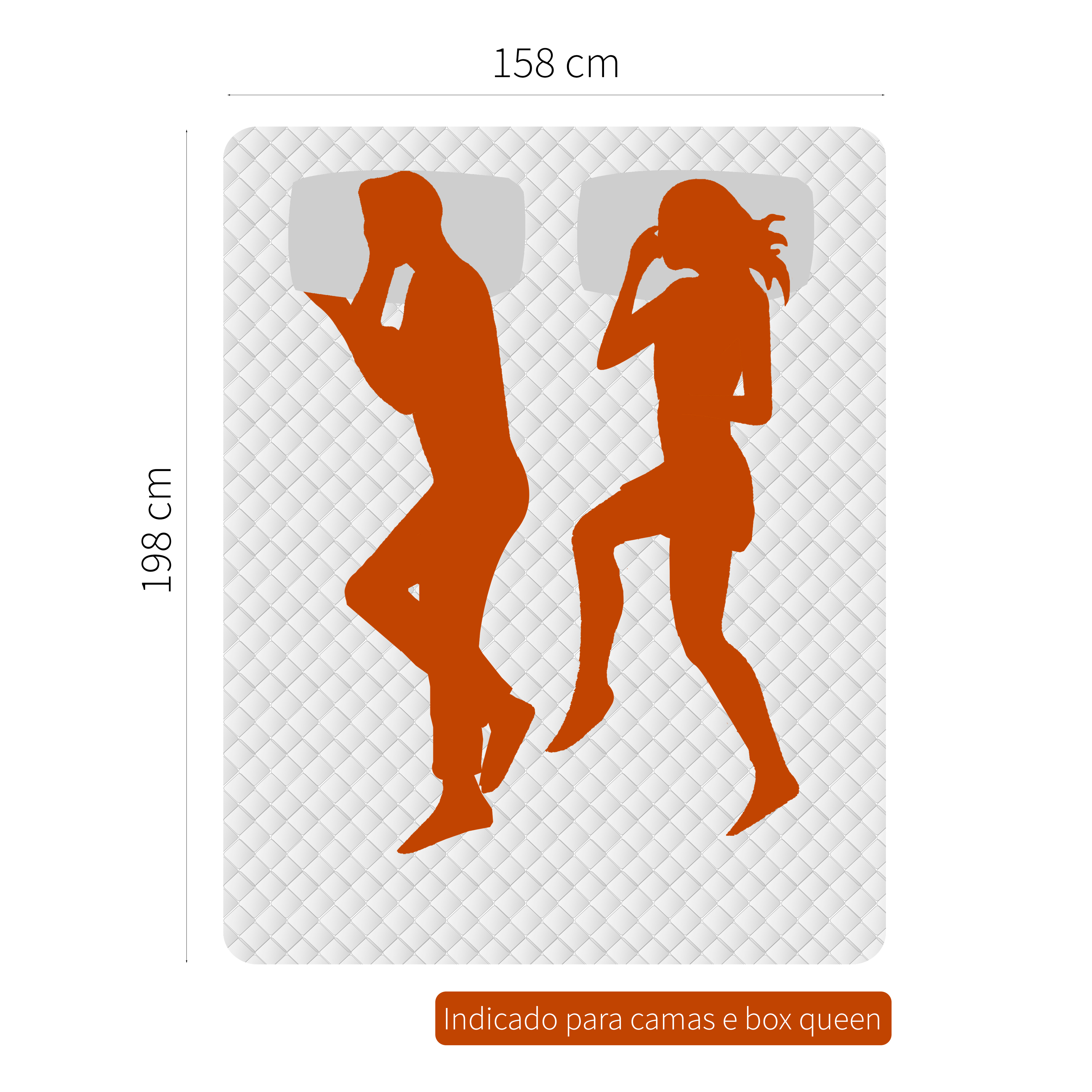 Colchão Queen Molas Ensacada Pró Vida (30x158x198) Bege