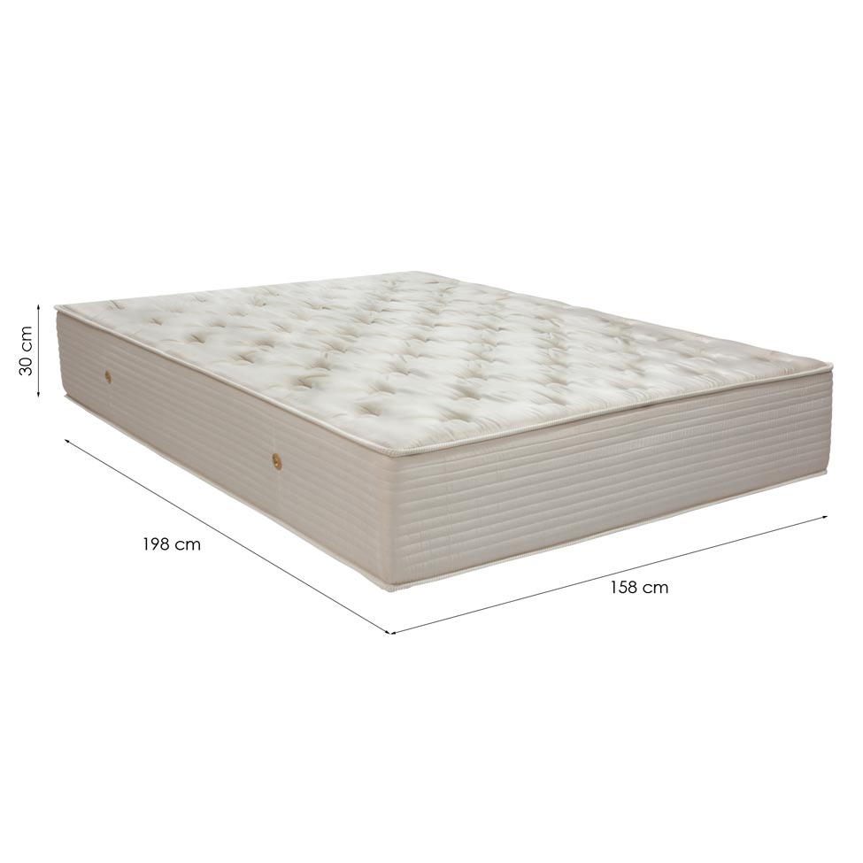Colchão Queen Orthotel Espuma D28 Molejo Superlastic 30x158x198 Bege e Branco