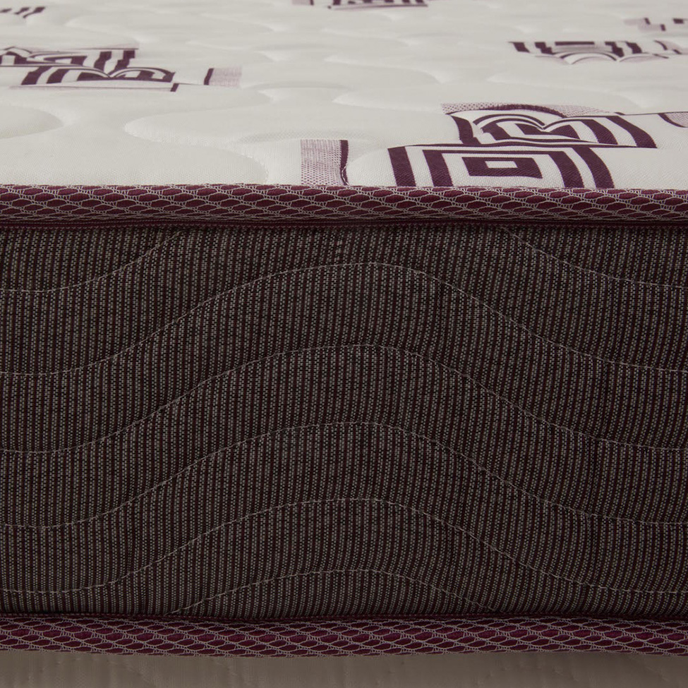 Colchão Queen de Espuma D28 Light (16x158x198) Grafite e Bordô