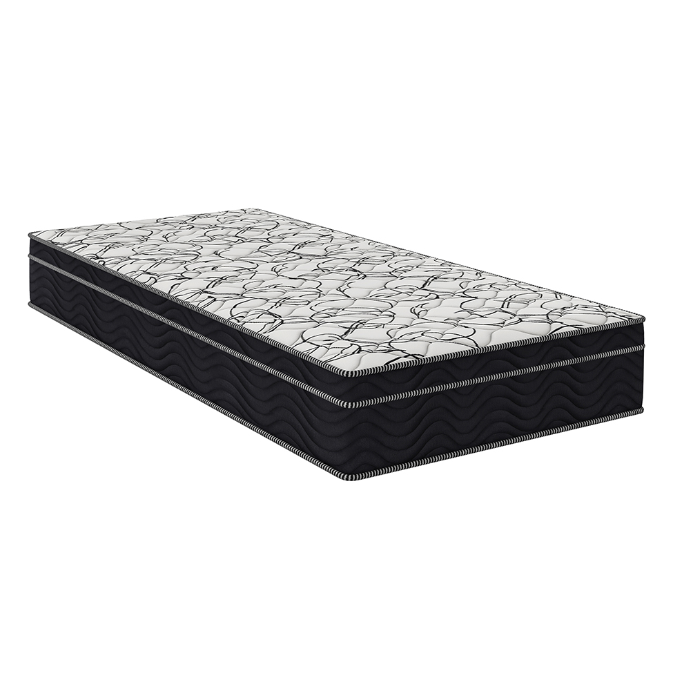 Colchão Solteiro Airtech D45 Ortopillow (28X78X188) Preto e Branco