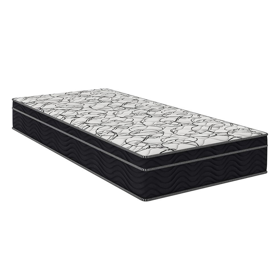 Colchão Solteiro Airtech D45 Ortopillow (28X88X188) Preto e Branco