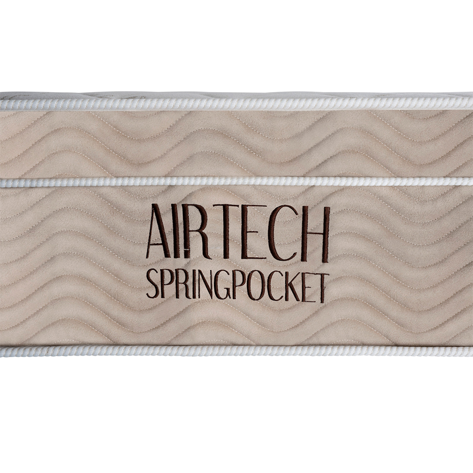 Colchão Solteiro Airtech Spring Mola Superpocket (25x78x188) Bege