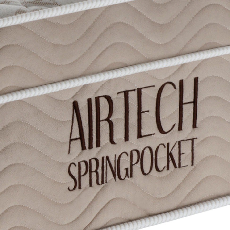 Colchão Solteiro Airtech Spring Mola Superpocket (25x78x188) Bege