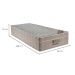 Colchão Solteiro Airtech Spring Mola Superpocket (35x88x188) Bege