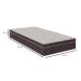 Colchão Solteiro King Airtech D28 Ortopillow (28X108X198) Marrom e Branco