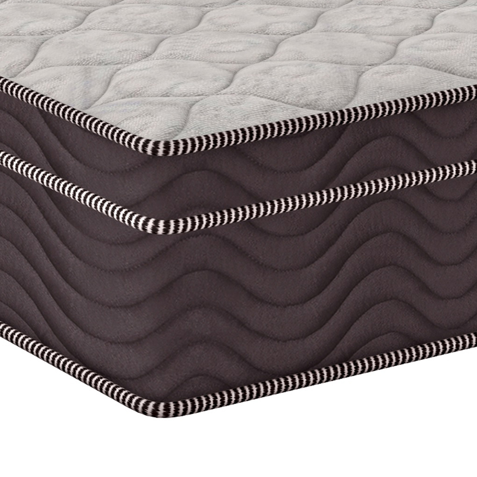 Colchão Solteiro King Airtech D28 Ortopillow (28X108X198) Marrom e Branco