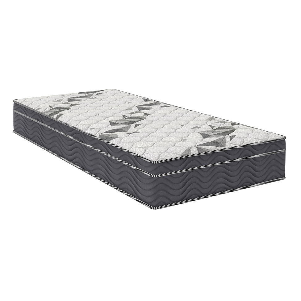 Colchão Solteiro King Airtech D33 Ortopillow (28X108X198) Grafite e Branco