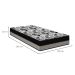 Colchão Solteiro King ISO Dupla Face (20x108x198) Cinza e Preto