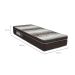 Colchão Solteiro Light Ortopédico D26 (24x88x188) Branco e Marrom