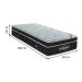 Colchão Solteiro Molas Ensacada Elegant Superpocket (28x88x188) Preto