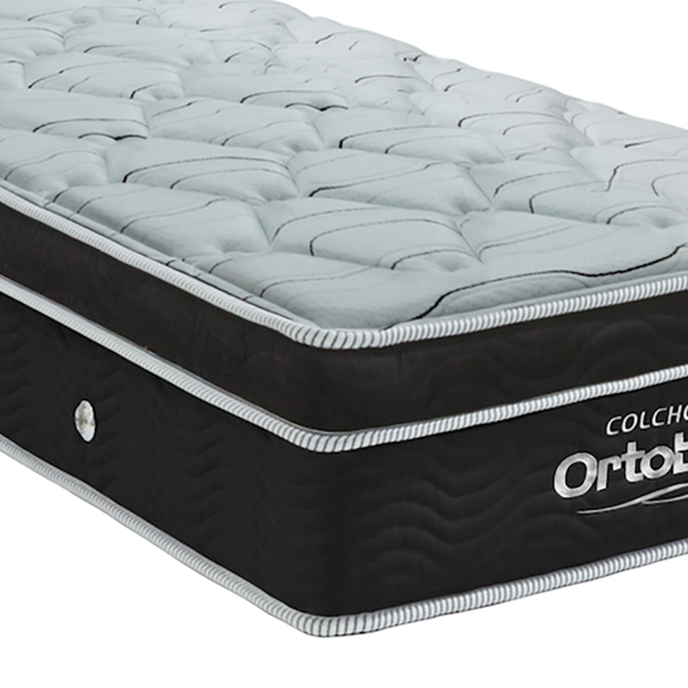 Colchão Solteiro Molas Ensacada Elegant Superpocket (28x88x188) Preto
