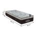 Colchão Solteiro Molas Ensacada Sleep King (32x88x188) Marrom