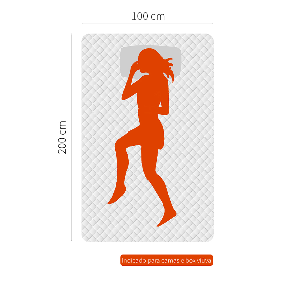 Colchão Solteiro Orthotel Espuma D28 Molas Superlastic 27x100x200 Grafite