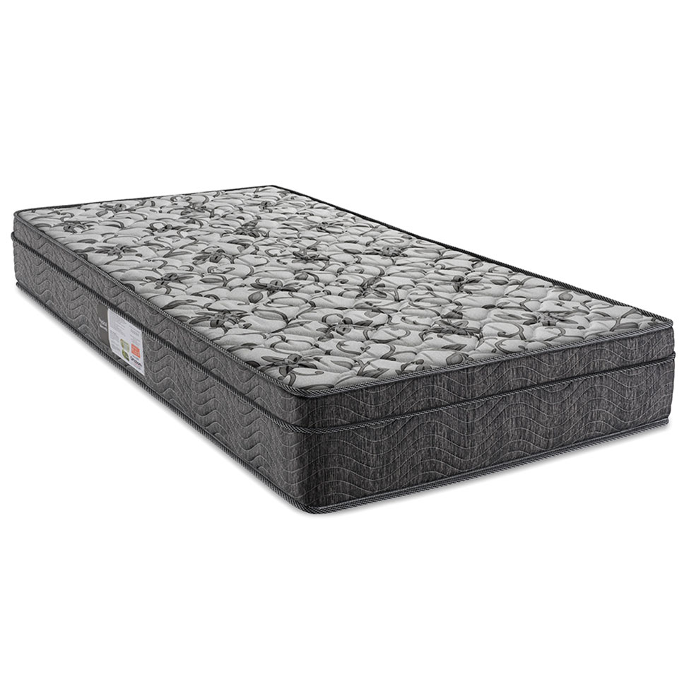 Colchão Solteiro Physical Nanolastic Molas Ensacadas (78x188x23) Cinza e Branco
