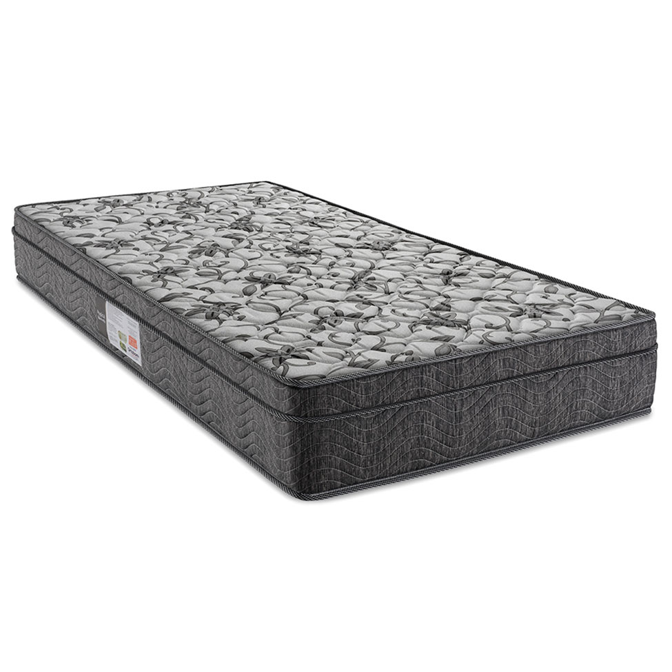 Colchão Solteiro Physical Nanolastic Molas Ensacadas (88x188x23) Cinza e Branco