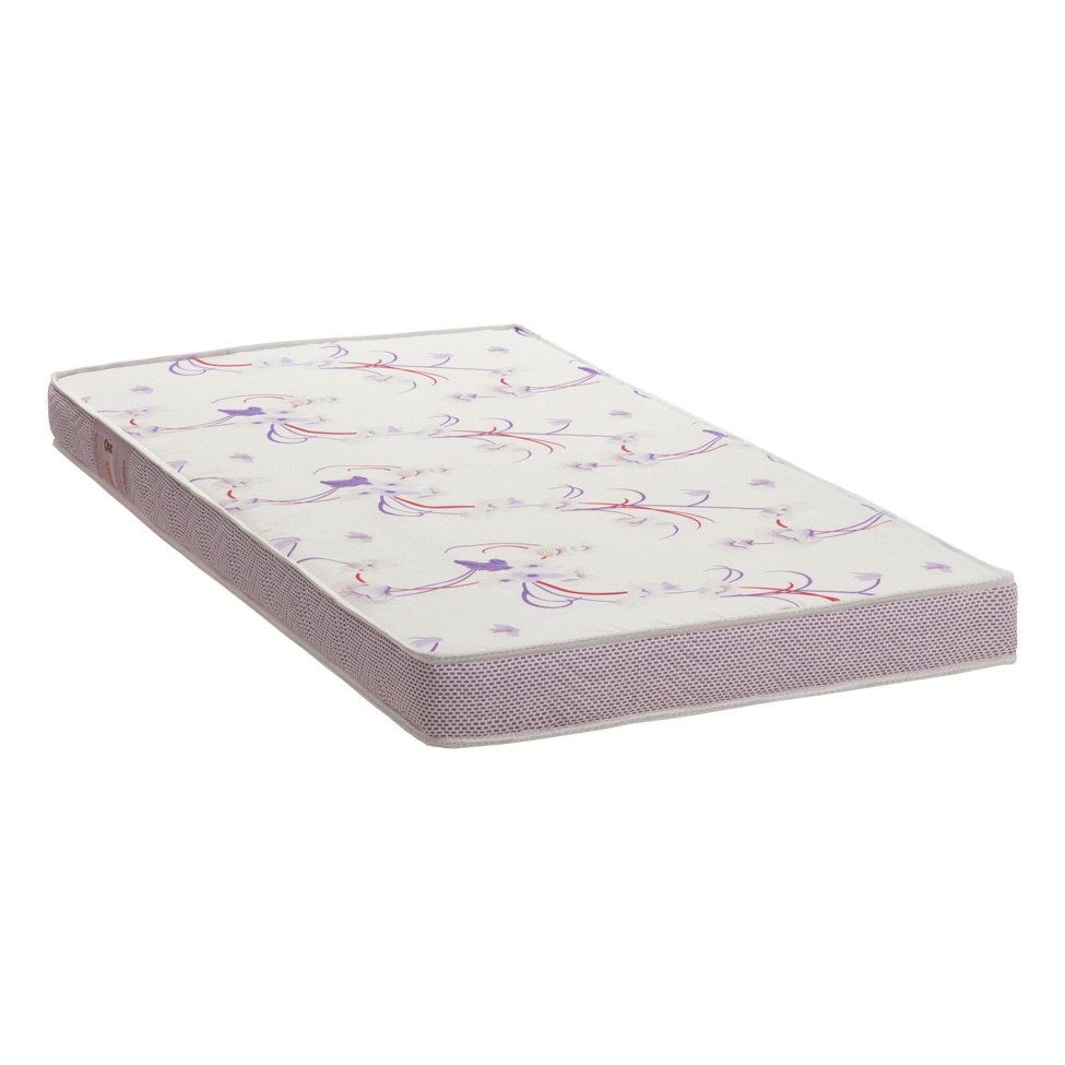 Colchão Solteiro Physical Resistente Lilás E Branco 14x78x188 Ortobom