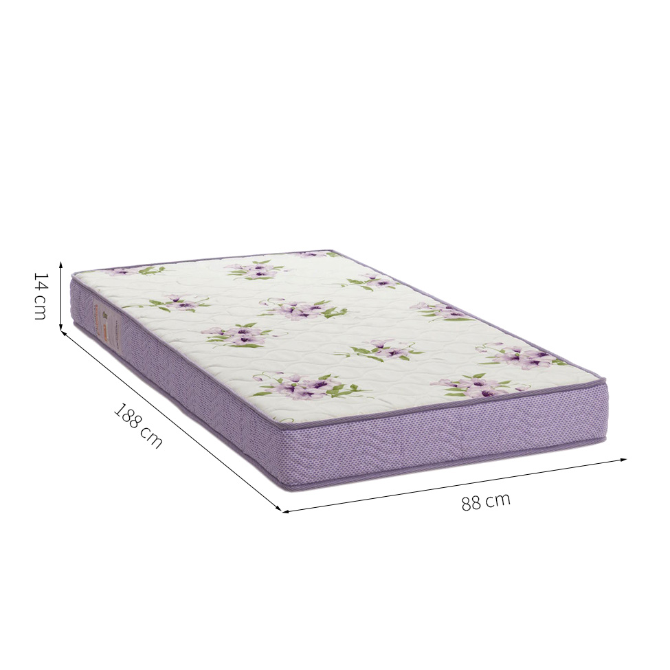 Colchão Solteiro de Espuma D23 Physical (14x88x188) Lilás