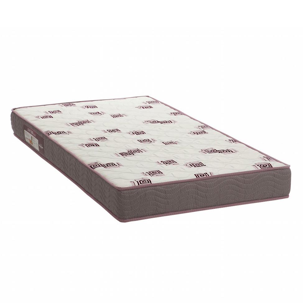 Colchão Solteiro de Espuma D28 Light (14x88x188) Grafite e Bordô