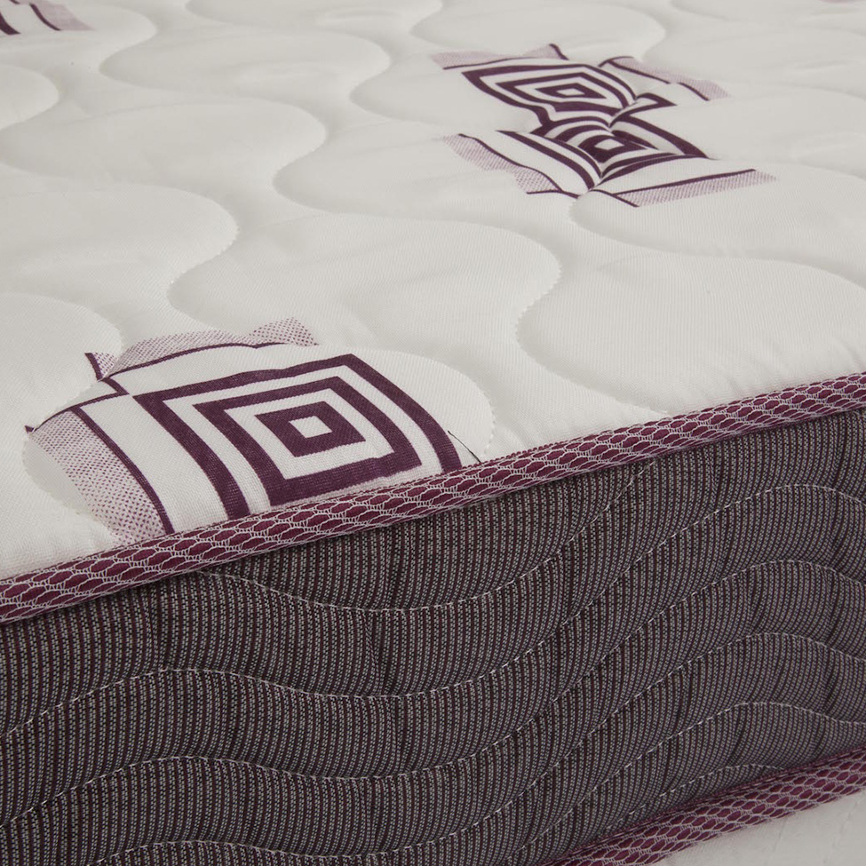 Colchão Solteiro de Espuma D28 Light (14x88x188) Grafite e Bordô