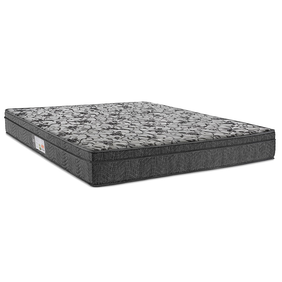 Colchão Viúva Physical Spring Molas Ensacadas (128x188x23) Cinza e Branco