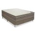 Conjunto Cama Box Cori com Colchão Casal Molas Ensacada Light (25x138x188) Bege