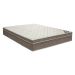 Conjunto Cama Box Cori com Colchão Casal Molas Ensacada Light (25x138x188) Bege
