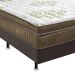 Conjunto Cama Box Cori com Colchão Queen Espuma D33 Gold Ultra Gel (32x158x198) Dourado